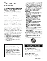 Preview for 8 page of Morphy Richards IB73100 Instructions Manual