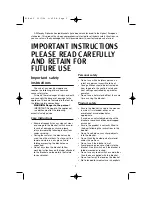 Preview for 2 page of Morphy Richards IB75100 Instructions Manual