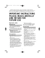 Preview for 2 page of Morphy Richards IB75400 Instructions Manual