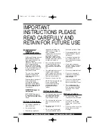 Preview for 4 page of Morphy Richards IB75402 Instructions Manual