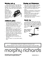 Preview for 4 page of Morphy Richards IBEUROPAT Manual