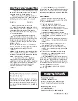 Preview for 8 page of Morphy Richards IBFILTERRK Manual