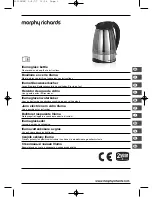 Morphy Richards IIIUMA GLASS KETTLE 43128 Manual preview