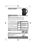 Предварительный просмотр 3 страницы Morphy Richards INTELLIBOIL JUG KETTLER Instructions Manual