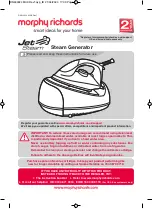 Предварительный просмотр 1 страницы Morphy Richards Jet Steam 333024 Instructions Manual