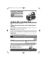 Morphy Richards Jet Steam Elite User Manual предпросмотр