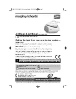 Preview for 1 page of Morphy Richards JET STEAM Instruction Booklet