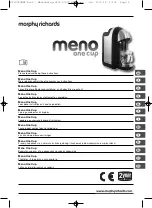 Preview for 1 page of Morphy Richards MENO ONE CUP Instruction Manual