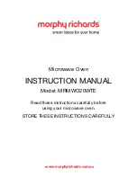 Morphy Richards MRMWO20WTE Instruction Manual preview