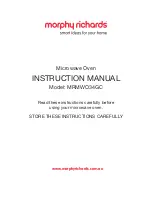 Morphy Richards MRMWO34GC Instruction Manual предпросмотр