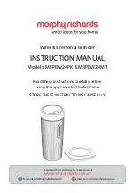 Morphy Richards MRPBW24MT Instruction Manual preview