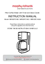 Preview for 1 page of Morphy Richards MRSGFC18B Instruction Manual