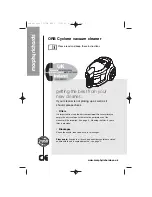 Preview for 1 page of Morphy Richards ORB CYCLONE VACUUM CLEANER - REV 3 Manual