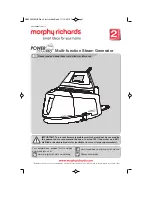 Предварительный просмотр 1 страницы Morphy Richards Power SteamPro User Manual