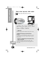 Morphy Richards Pump action espresso Instruction preview