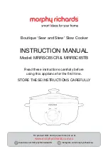 Preview for 1 page of Morphy Richards Sear and Stew MRRSC65CR Instruction Manual