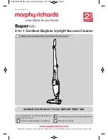 Morphy Richards SuperVac 732102 Instruction Book preview