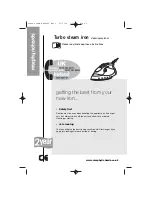 Preview for 1 page of Morphy Richards TURBO STEAM IRON Instructions Manual