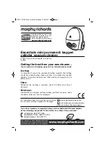 Morphy Richards VC73111 MUK Instruction Booklet preview