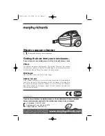 Предварительный просмотр 1 страницы Morphy Richards VC73215 MUK User Manual