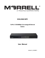 Preview for 1 page of Morrell SW-UNM-16FE User Manual