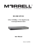 Morrell SW-UNM-16FE1GC User Manual preview