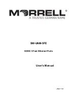 Morrell SW-UNM-5FE User Manual предпросмотр