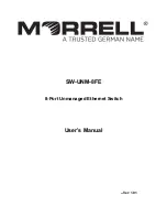 Preview for 1 page of Morrell SW-UNM-8FE User Manual