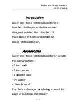 Preview for 4 page of Morris 57088 User Manual