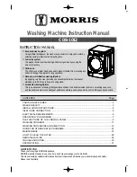 Preview for 1 page of Morris CDS-1012 Instruction Manual