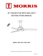 Morris MCF-16233 Instruction Manual предпросмотр