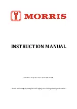 Preview for 1 page of Morris MFC-15426 Instruction Manual