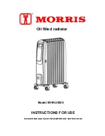 Morris MHR-20025 Instructions For Use Manual preview