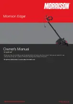 Morrison Electric Edger Owner'S Manual preview