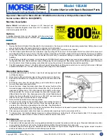 Предварительный просмотр 3 страницы morse 0309 Operator'S Manual