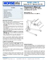 morse 0409 Operator'S Manual preview