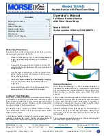 morse 185A/E Quick Start Manual preview