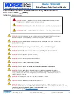 Preview for 2 page of morse 185A-GR Operator'S Manual