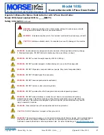 Preview for 2 page of morse 185G Operator'S Manual