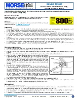 Предварительный просмотр 3 страницы morse 185i/E Operator'S Manual