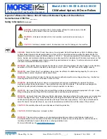 Предварительный просмотр 2 страницы morse 278575 Operator'S Manual