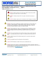 Предварительный просмотр 2 страницы morse 285AM-HD Operator'S Manual