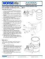 Предварительный просмотр 4 страницы morse 285AM-HD Operator'S Manual