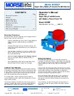 morse 285XBP Operator'S Manual предпросмотр