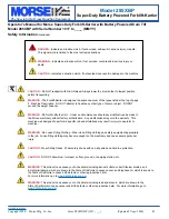 Предварительный просмотр 2 страницы morse 285XBP Operator'S Manual