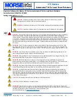 Preview for 2 page of morse 309425 Operator'S Manual