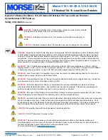 Preview for 2 page of morse 310-1-50-CE Operator'S Manual