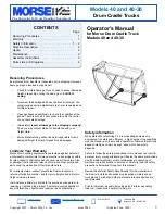 Preview for 1 page of morse 40 Operator'S Manual