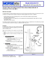 Предварительный просмотр 3 страницы morse 400A-60-115 Operator'S Manual