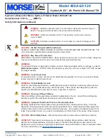 Предварительный просмотр 2 страницы morse 400A-60-124 Operator'S Manual